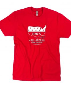 1946 AAFC All-America Football Conference Football T-Shirt PU27