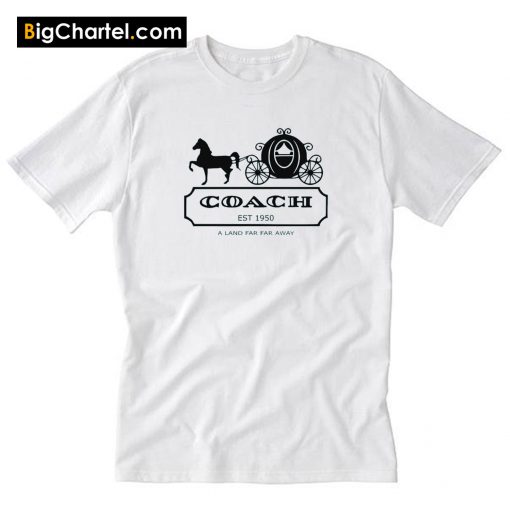 Cinderella Coach BLACK T-Shirt PU27