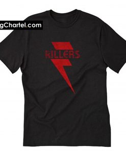 The Killers Brandon Flowers Red Bolt T-Shirt PU27