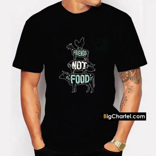 Friends Not Food Vegetarian T-shirt PU27