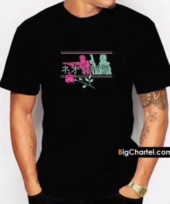 Neon Roses Cyberpunk 2020 T-Shirt PU27