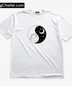 Sun And Moon Ying Yang T-Shirt PU27
