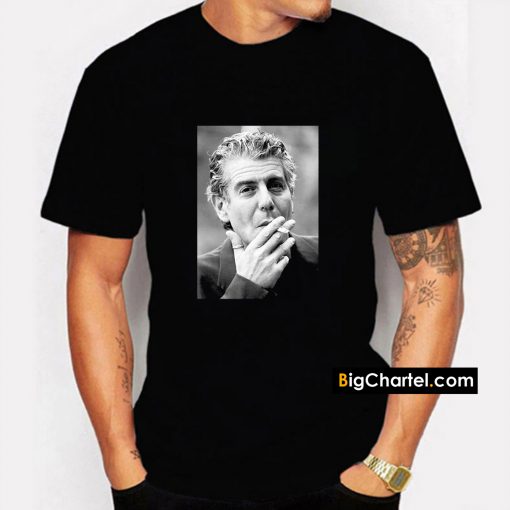 Anthony Bourdain smoking T-Shirt PU27