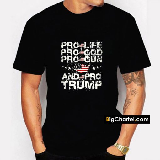 Donald Trump 2024 Pro Life Pro Gun Pro Trump Save America Shirt PU27