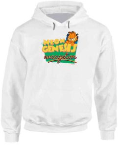 Neon Genesis Evangelion Garfield Parody Hoodie PU27