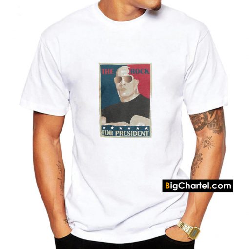 The Rock for President T-shirt PU27