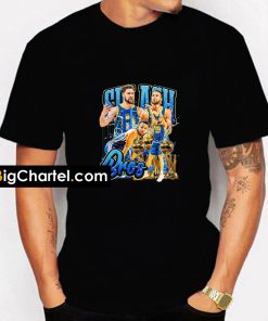 2021 Vintage NBA Steph Curry X Klay Thompson t shirt PU27