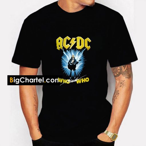 AC DC Who Made Who Rock _ Roll Band t shirt PU27