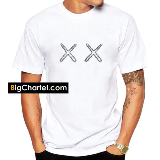 KAWS X UNIQLO – XX Classic Logo White t shirt PU27