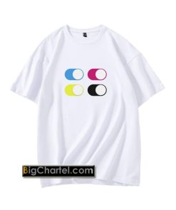 CMYK Mobile Switch White - Mens T-Shirt PU27