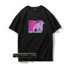 Classic MTV Pink And Blue Neon Logo T-Shirt PU27