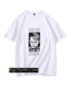 KEEP THE CHANGE - HOME ALONE - WHITE T-SHIRT PU27