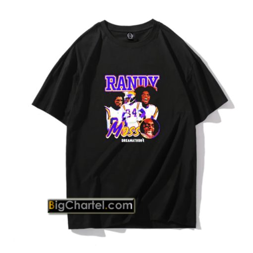 Official Randy Moss Minnesota Vikings Dreamathon T-shirt PU27