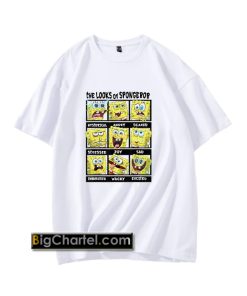 Spongebob SquarePants Multiple Looks & Emotions T-Shirt PU27