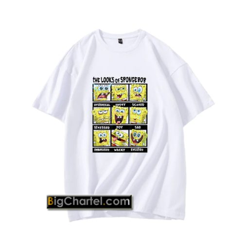 Spongebob SquarePants Multiple Looks & Emotions T-Shirt PU27