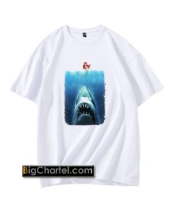 Little mermaid Jaws Funny Tshirt PU27