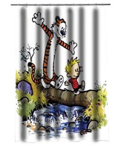 Calvin and hobbes Shower curtain PU27