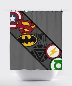Dc Superhero Shower Curtain PU27