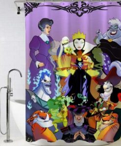 Disney maleficent all characters Shower Curtain PU27