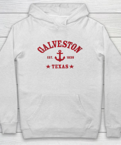 GALVESTON TX Nautical Design W Anchor Details Est 1839 Hoodie PU27