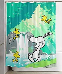 snoopy shower curtain PU27