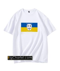 Anonymous Operation Russia Defend Ukraine Shirt PU27