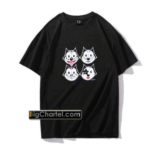 Felix The Cat shirt Kiss Parody T Shirt PU27