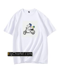 Snoopy and Woodstock on a Vespa T-Shirt PU27