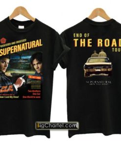 Supernatural End of the Road Black T Shirt PU27