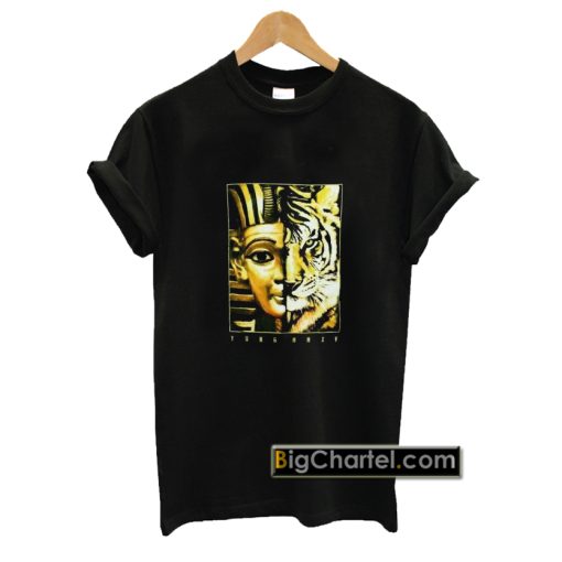 Yung Khalifa King Tut Egyptian Pharaoh Tiger Black T-Shirt PU27