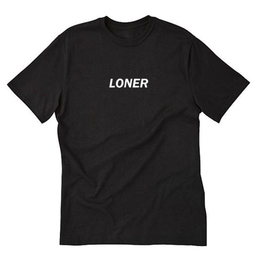 Loner Black T-Shirt PU27