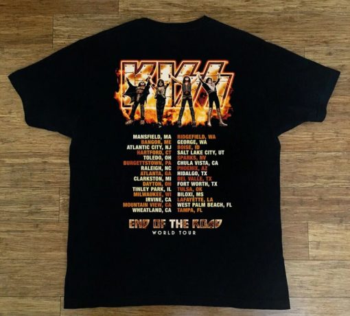 2021 TOUR!! KISS End Of The Road World Tour 2021 T-Shirt PU27 back