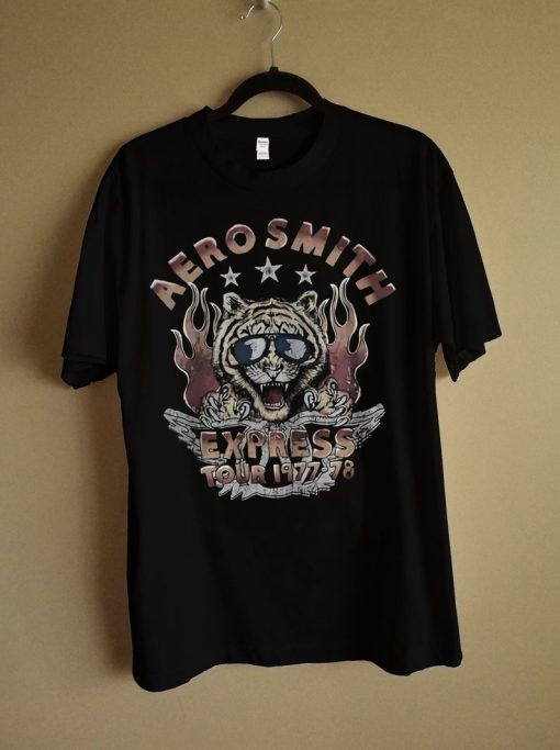 Aerosmith Express Tour tee 1977-1978 T-Shirt PU27