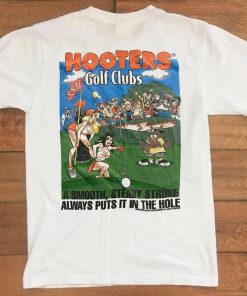 Vintage 1998 Hooters Golf Club T-Shirt PU27 back