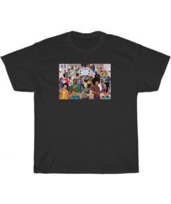 Black Cartoon Matter Reunion T-Shirt PU27