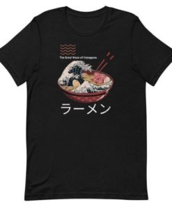 The Great Wave off Kanagawa Ramen T-Shirt PU27