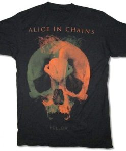 Alice in Chains Fetal Hollow 2015 Tour Black T Shirt PU27