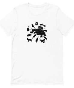 Black cat ink Short-Sleeve Unisex T-Shirt PU27