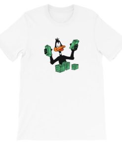 Daffy Duck Stacking Money Short-Sleeve Unisex T-Shirt PU27