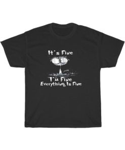 It’s Fine Raining Cat Funny T-Shirt PU27