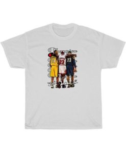 Kobe Bryant Michael Jordan and LeBron James Champion T-Shirt Unisex PU27