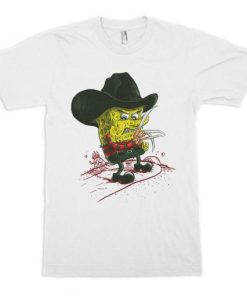 SpongeBob Freddy Krueger Art T-Shirt PU27