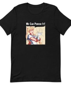 We Can Punish It Black Sailor Moon Short-Sleeve Unisex T-Shirt PU27