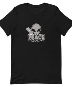 Alien Peace Short-Sleeve Unisex T-Shirt PU27