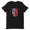 American Flag and Confederate Flag Short-Sleeve Unisex T-Shirt PU27