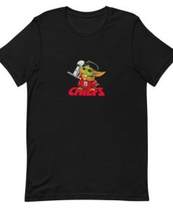 Baby Yoda Kansas City Chiefs Super Bowl Short-Sleeve Unisex T-Shirt PU27