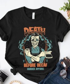 Coffee Addict Zombie Corpse Spooky Shirt PU27