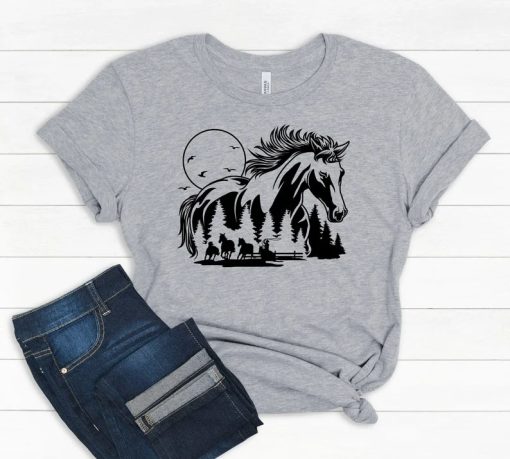 Horse Shirt T-SHIRT PU27