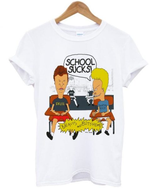 Beavis and Butthead School Sucks Tshirt PU27