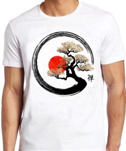 Enso Circle Bonsai Tree Cool Japanese Cult Music Movie Meme Funny Gift Tee T Shirt PU27